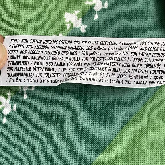 Disney World Sweatshirt Mens 3X Green Mickey and Friends Striped Spirit‎ Jersey - Picture 8 of 11